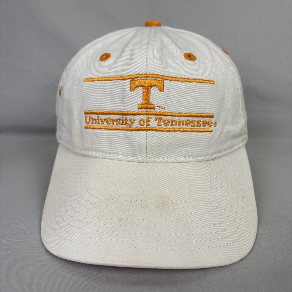 The Game University of Tennessee Hat Mens OSFA White Orange Snapback Cap